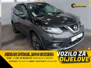 NISSAN X-TRAIL 1.6 2016 MJENJAC MOTOR R9M DIJELOVI