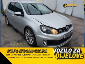 GOLF VI (6) GTD 2.0 2009 MJENJAC MOTOR CBBB DIJELOVI