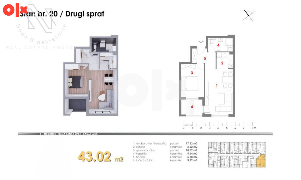 Dvosoban stan od 41m2 (ostvari povrat PDVa) 3