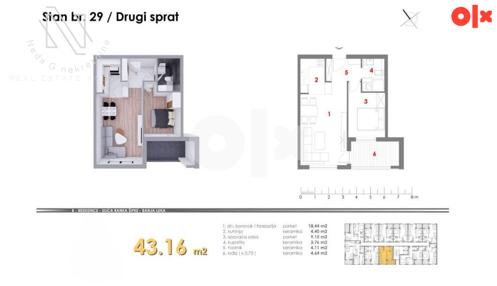 Dvosoban stan od 41m2 (ostvari povrat PDVa) 4