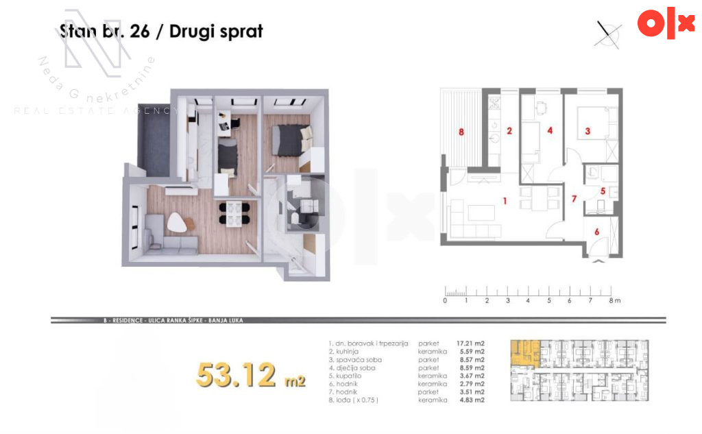 Dvosoban stan od 41m2 (ostvari povrat PDVa) 7