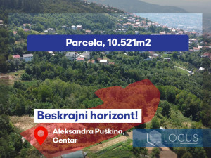 LOCUS prodaje: Parcela s panoramskim pogledom, A. Puškina, Centar