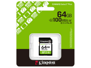 SD card Kingston 64 GB SDS3/64GB Class10 Canvas Select Plus