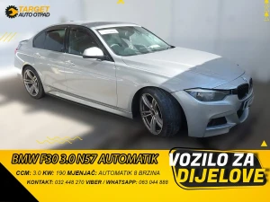 BMW SERIJA 3 F30/F31 3.0 2014 MJENJAČ MOTOR N57D30A DIJELOVI
