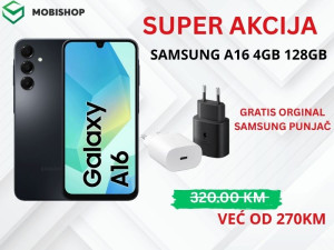 SAMSUNG A16 4GB 128GB  GRATIS SAMSUNG ORGINALNI PUNJAČ
