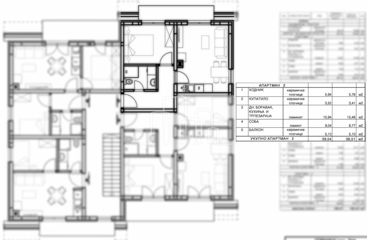 Apartman jedna spavaća Jahorina Dvorišta novogradnja 33