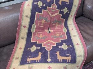 Vintage kilim tanki, ručni rad 78x125cm