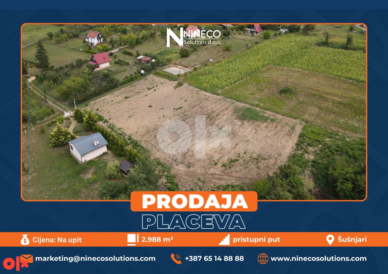 PLACEVI - ŠUŠNJARI - OD 900 DO 1.000 m2