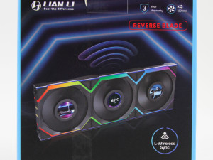LIAN LI UNI FAN SL Wireless LCD 120 black 3 set reverse