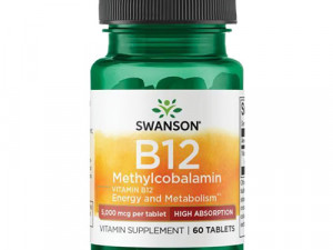 SWANSON HEALTH B12 METHYLCOBALAMIN 5000mcg 60t