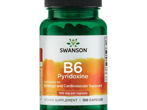 SWANSON HEALTH VITAMIN B6 PYRIDOXINE 100mg 100 cap