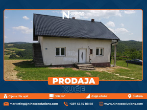 KUĆA I ZEMLJIŠTE - SLATINA - 166 m2