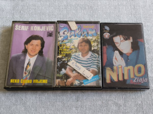Kaseta Šerif Konjević - Šaban Šaulić - Nino Rešić kasete