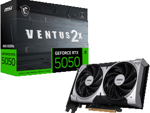 MSI GeForce RTX 5050 VENTUS 2X OC 8G w/HDMI,Triple DP