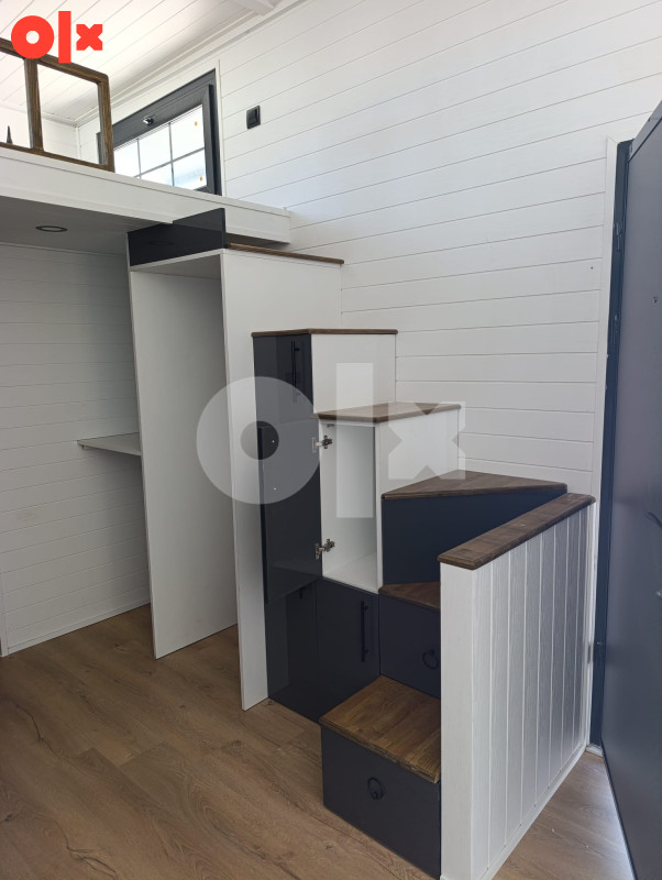 Tiny House 24 m2 Viseci plafon, pergola oko cijele kuce 3