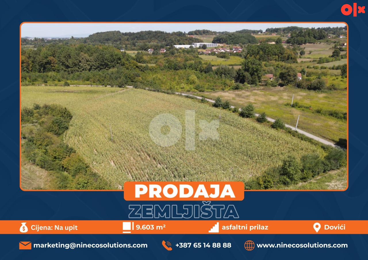ZEMLJIŠTE - DOVIĆI - 9.603 m2 (Opština Laktaši)
