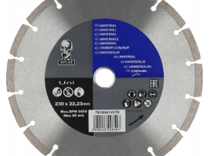 Dijamantna rezna ploča ATLAS UNIVERSAL 230x22.23mm