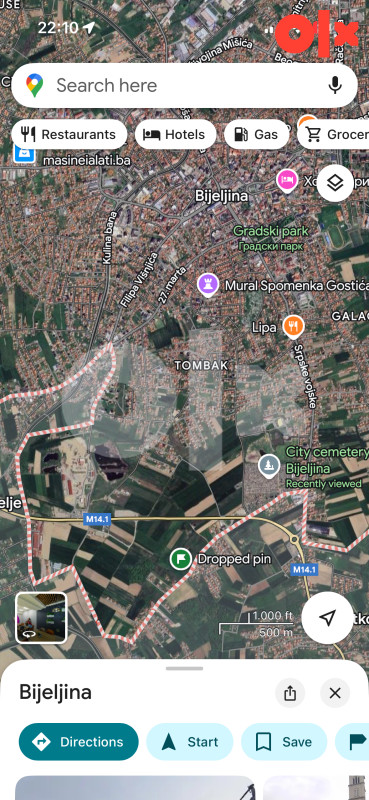Pučile Bijeljina - zemljište 8454 m2 uz put 4