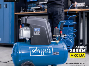 AKCIJA SCHEPPACH Kompresor za vazduh - zrak HC63 50L / 10 Bar