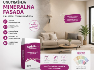 UNUTRAŠNJA MINERALNA FASADA -  20KG 1,5MM