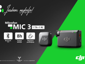 Mikrofon DJI Mic 3 (1 TX+1 RC)
