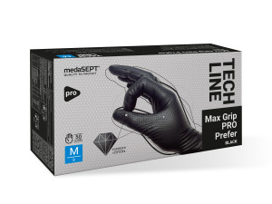 Rukavice jednokratne nitril nitrilne Max Grip PRO mehaničari 50/1