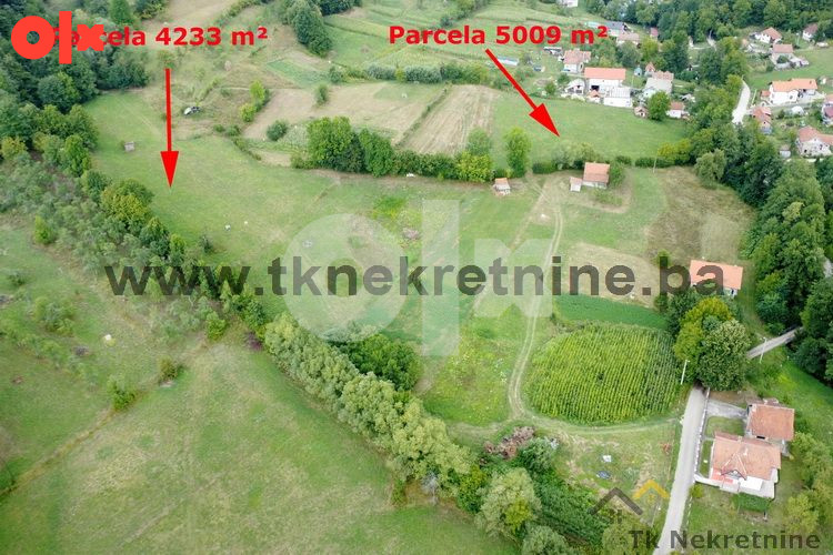 BREŠKE - HIDANI - Dvije parcele 5009 m2 i 4233 m2 2