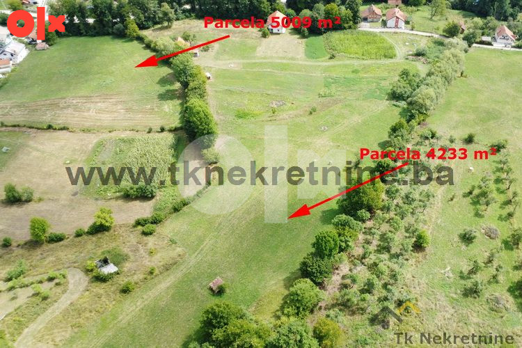 BREŠKE - HIDANI - Dvije parcele 5009 m2 i 4233 m2 3
