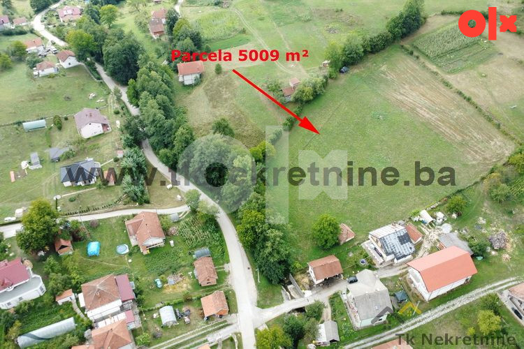 BREŠKE - HIDANI - Dvije parcele 5009 m2 i 4233 m2 10