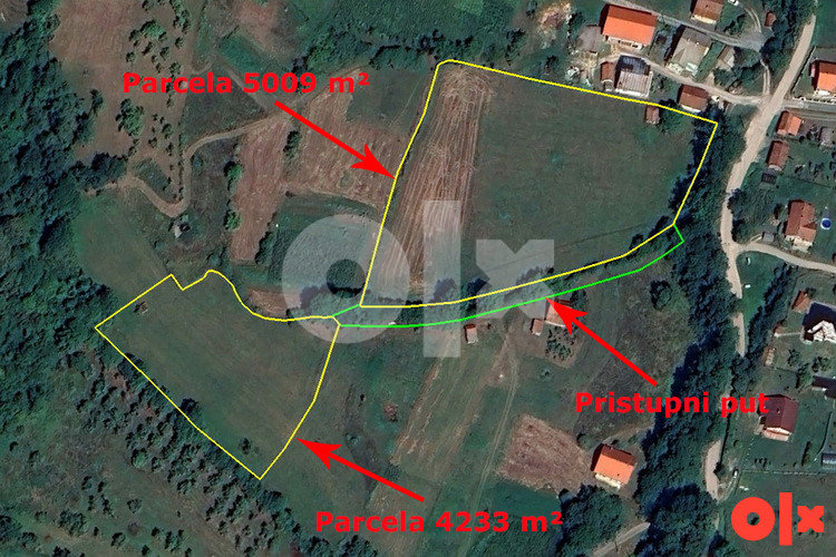 BREŠKE - HIDANI - Dvije parcele 5009 m2 i 4233 m2 11