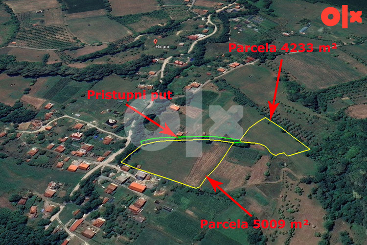BREŠKE - HIDANI - Dvije parcele 5009 m2 i 4233 m2 13