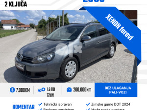 Volkswagen Golf sw 1.6 tdi 77kw DVA KLJUCA OCARINJEN