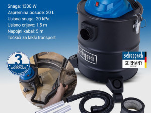 Scheppach Usisivač Za Pepeo 20L 1300W 3 god.gar AVC25