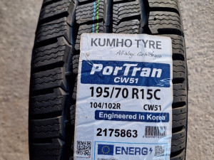 195 70 15C Kumho zimske gume r15 r15c 15c ms m+s