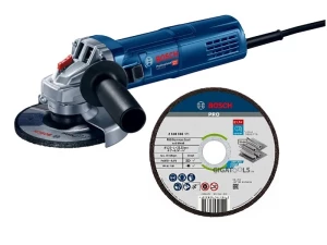 SET BRUSILICA GWS 9-125 + PLOČA REZNA 125x1 mm INOX 400kom 06159