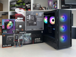 BACK2SCHOOL GAMING PC RYZEN 5 7600X/RX 9060 XT 16GB/32GB DDR5