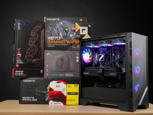 GAMING PC AMD Ryzen 7 9800X3D 32GB Swift RX 9070 XT 16GB