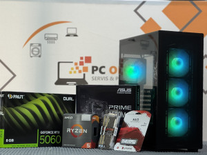 Gaming PC Racunar Ryzen 5 5600x RTX 5060 16GB 1TB NV3