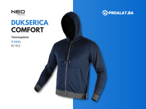 Dukserica COMFORT s kapuljačom tamnoplava S-XXXL NEO 81-513