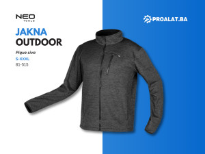 Outdoor jakna pique siva S-XXXL NEO 81-515