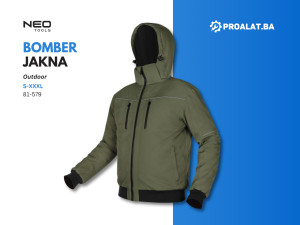 OUTDOOR Bomber jakna s kapuljačom S-XXXL NEO 81-579