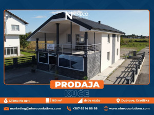 KUĆA - DUBRAVE - 160 m2 (Opština Gradiška)