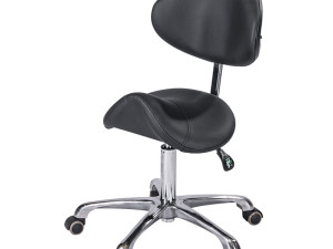 Stolica pomoćna s naslonom Marvento Saddle - Crna