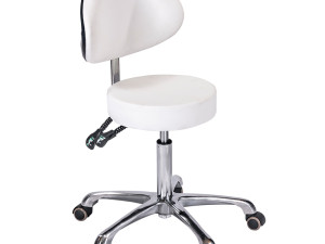 Stolica pomoćna s naslonom Marvento - Bijela