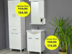 Umivaonik sa kupatilskim ormarićem 55cm 00400117