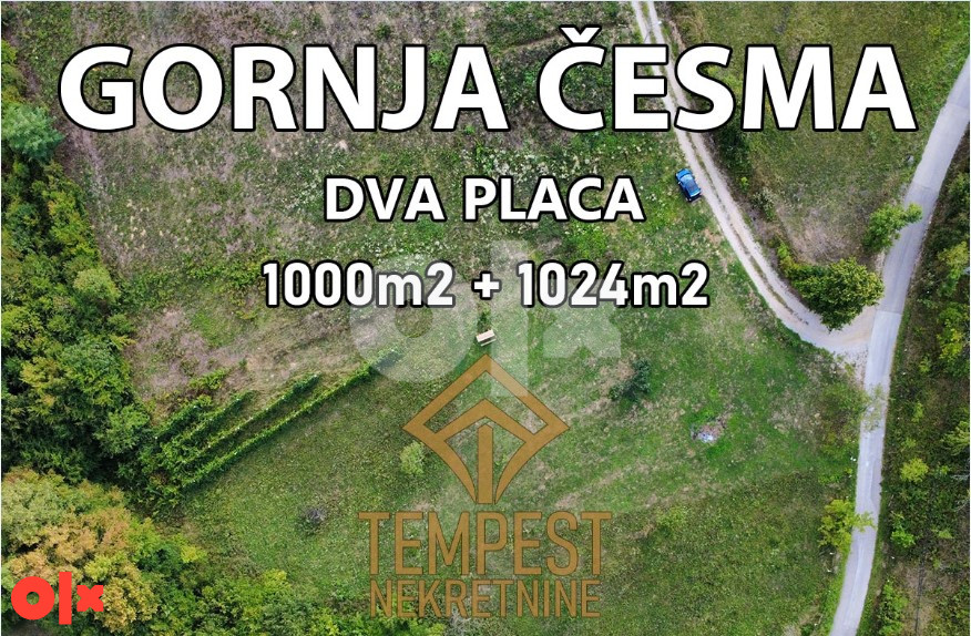 Plac Banja Luka Česma 7 KM od centra Zemljište 1000m2