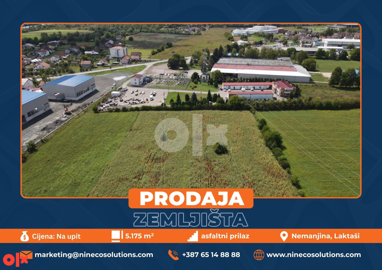 ZEMLJIŠTE - LAKTAŠI -  5.175 m2