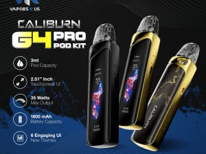 Uwell Caliburn G4 Pro Vape Pod Kit 1800mAh Touchscreen