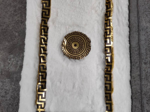 Dekorativna podna zeko prostirka cupava luksuzna