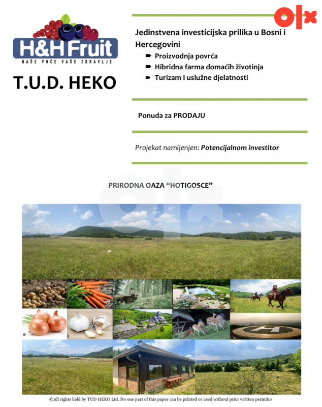 Prirodna oaza  Hotigosće  Bugojno